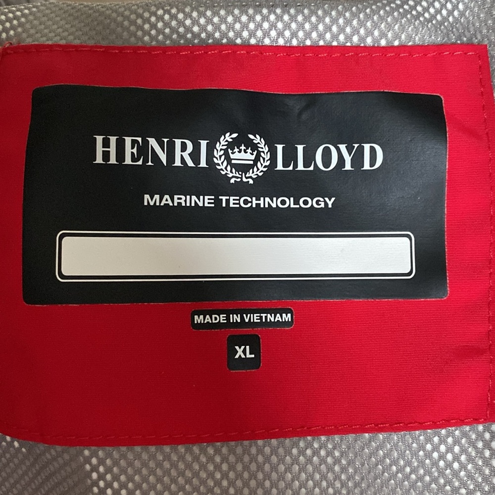 SALE🎈 Henry Lloyd Red Hooded Yachting Jacket with Gray Lining - Picture 14 of 17